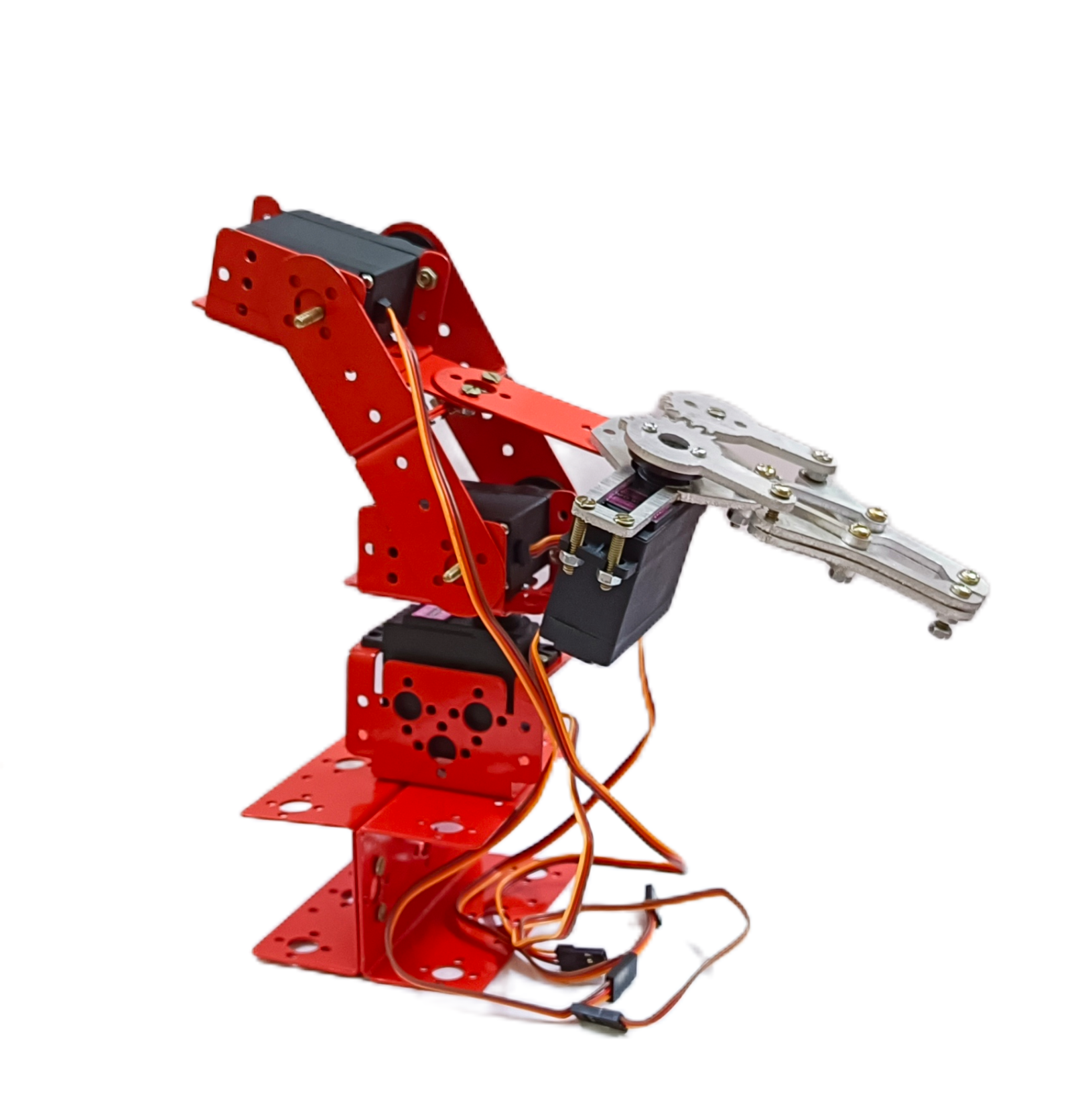 4 DOF servo Controlled Robotic arm with Gripper Complete kit with 4 servo Assembled