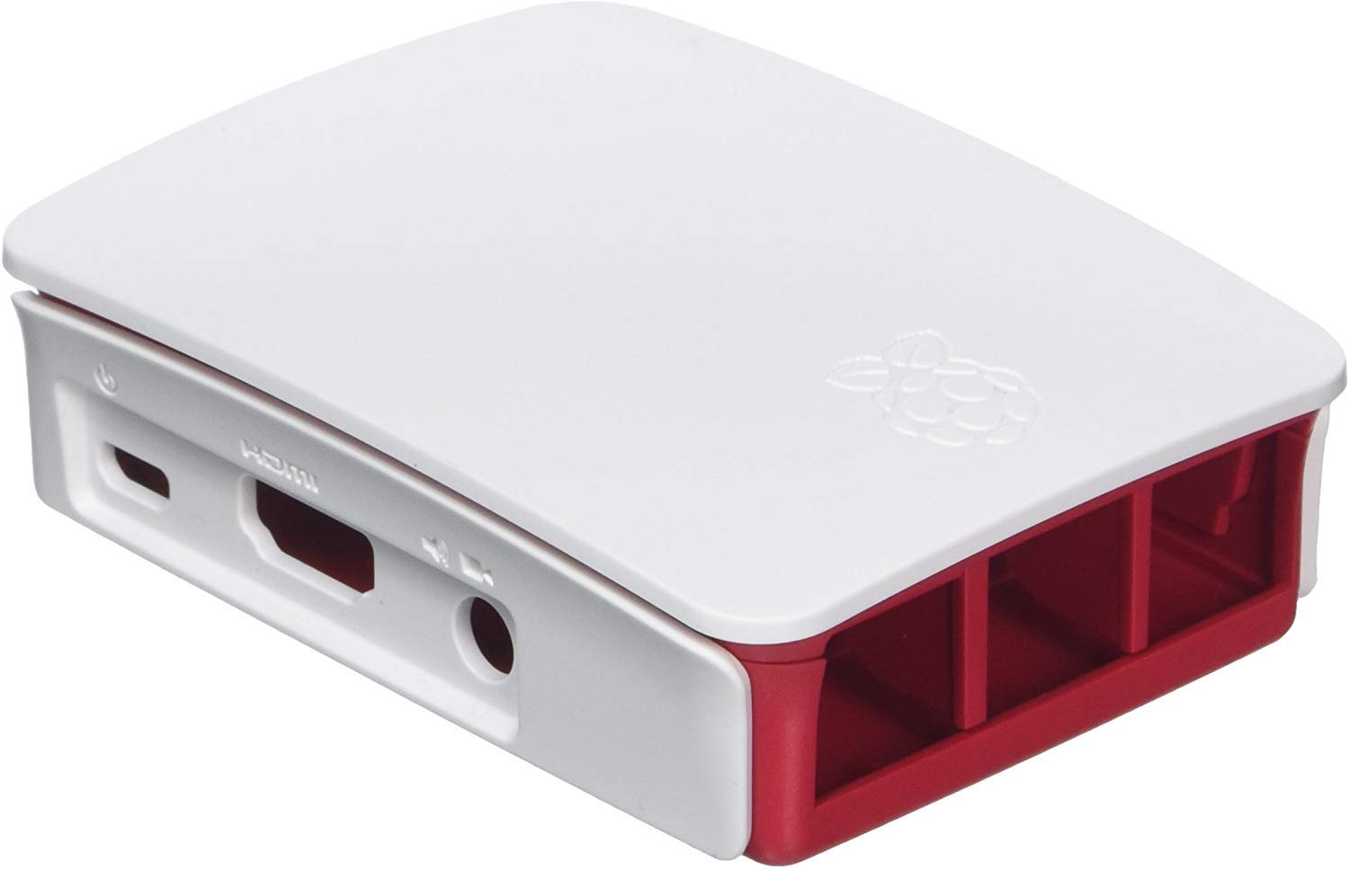 Raspberry Pi 3 Case for Raspberry Pi 3 Model B, B+ only Red/White