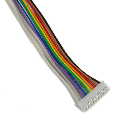 10 Pin JST Cable Connector Female - 2.54mm Pitch